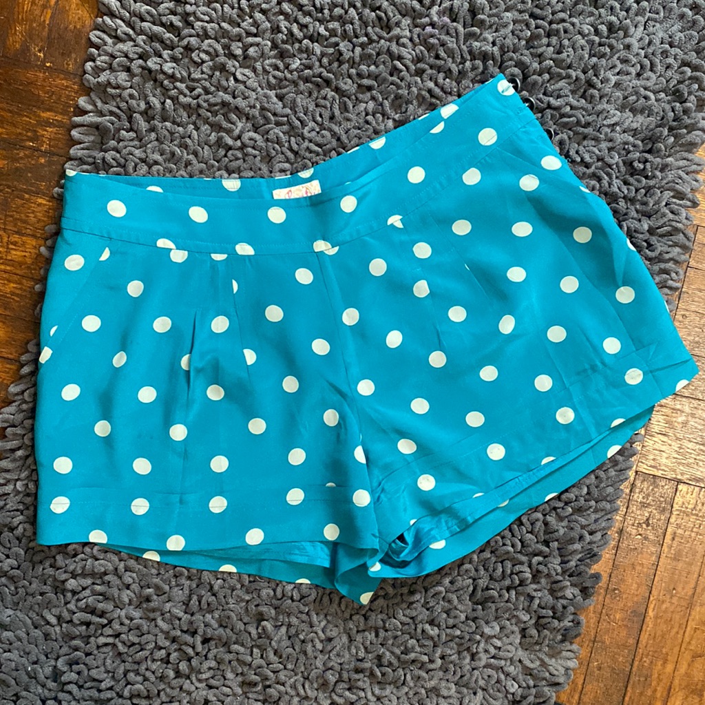 Plenty By Tracy Reese Silk Polka Dot Shorts